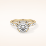 0.31 TCW Round Shaped Moissanite Half Eternity Wedding Band