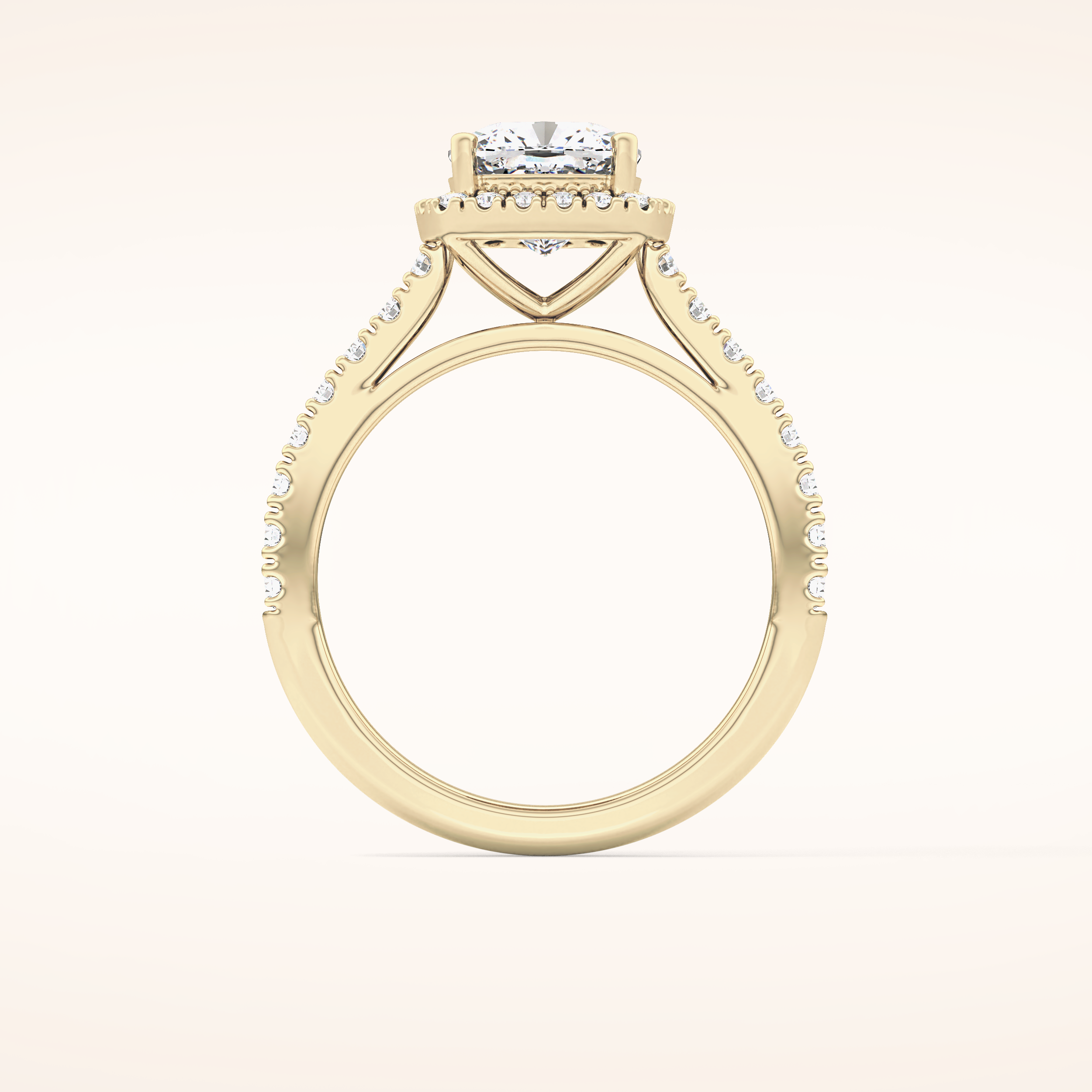 0.31 TCW Round Shaped Moissanite Half Eternity Wedding Band