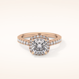 0.31 TCW Round Shaped Moissanite Half Eternity Wedding Band