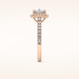 0.31 TCW Round Shaped Moissanite Half Eternity Wedding Band