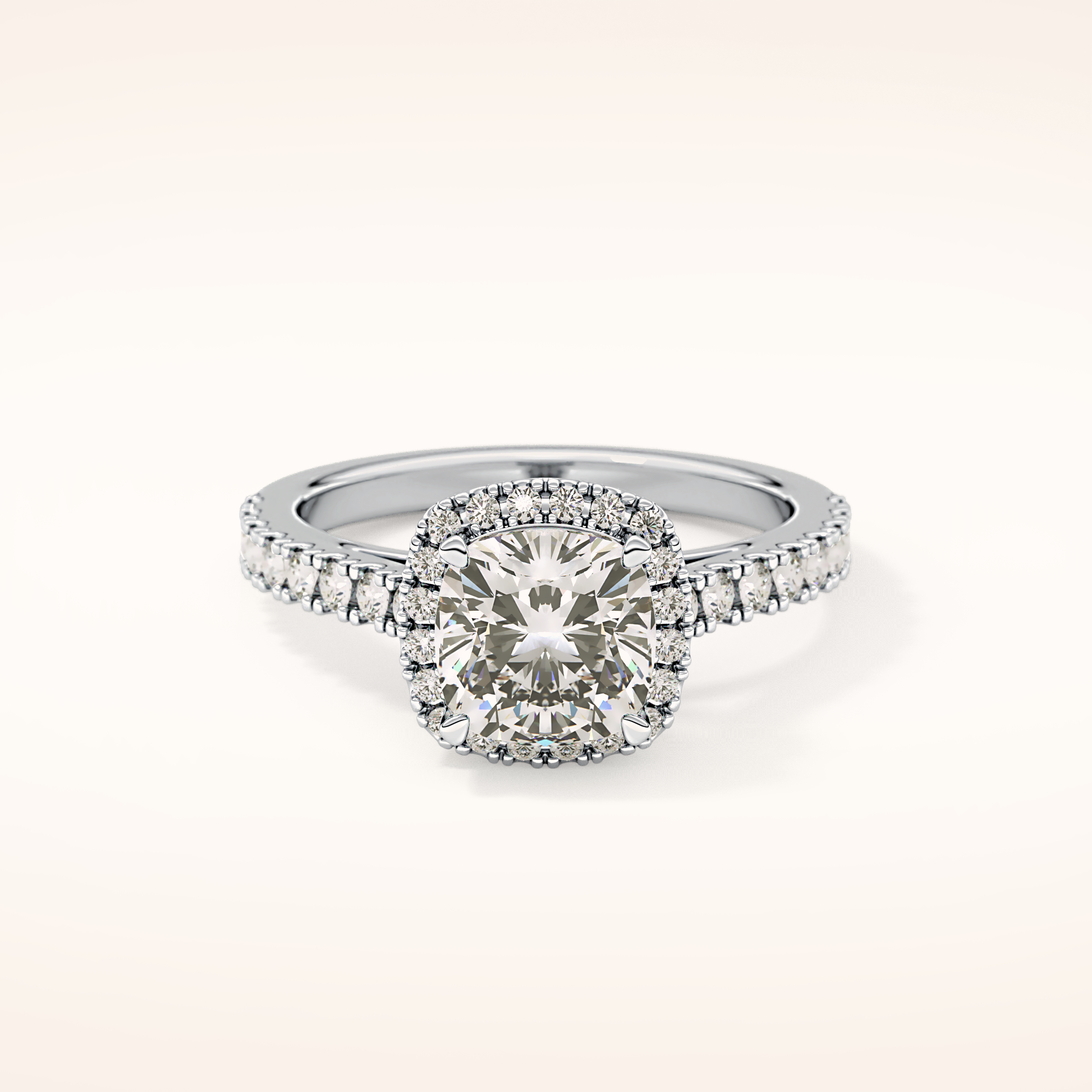 0.31 TCW Round Shaped Moissanite Half Eternity Wedding Band