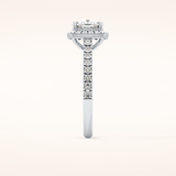 0.31 TCW Round Shaped Moissanite Half Eternity Wedding Band