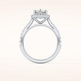 0.31 TCW Round Shaped Moissanite Half Eternity Wedding Band