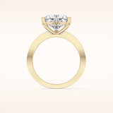 3.03 CT Heart Shaped Pave Moissanite Engagement Ring