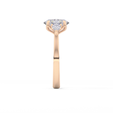 Oval Three Stone Lab Grown Diamond Engagement Ring
