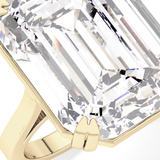 Emerald Cathedral Solitaire Lab Grown Diamond Engagement Ring