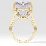 Emerald Cathedral Solitaire Lab Grown Diamond Engagement Ring
