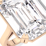 Emerald Cathedral Solitaire Lab Grown Diamond Engagement Ring