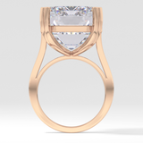 Emerald Cathedral Solitaire Lab Grown Diamond Engagement Ring