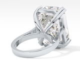 Emerald Cathedral Solitaire Lab Grown Diamond Engagement Ring