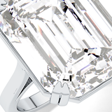 Emerald Cathedral Solitaire Lab Grown Diamond Engagement Ring
