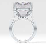 Emerald Cathedral Solitaire Lab Grown Diamond Engagement Ring