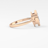 Marquise Bezel Lab Grown Diamond Engagement Ring