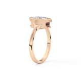 Marquise Bezel Lab Grown Diamond Engagement Ring