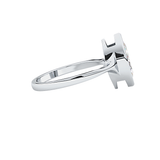 Marquise Bezel Lab Grown Diamond Engagement Ring