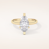 1.79 CT Marquise Shaped Solitaire Moissanite Engagement Ring