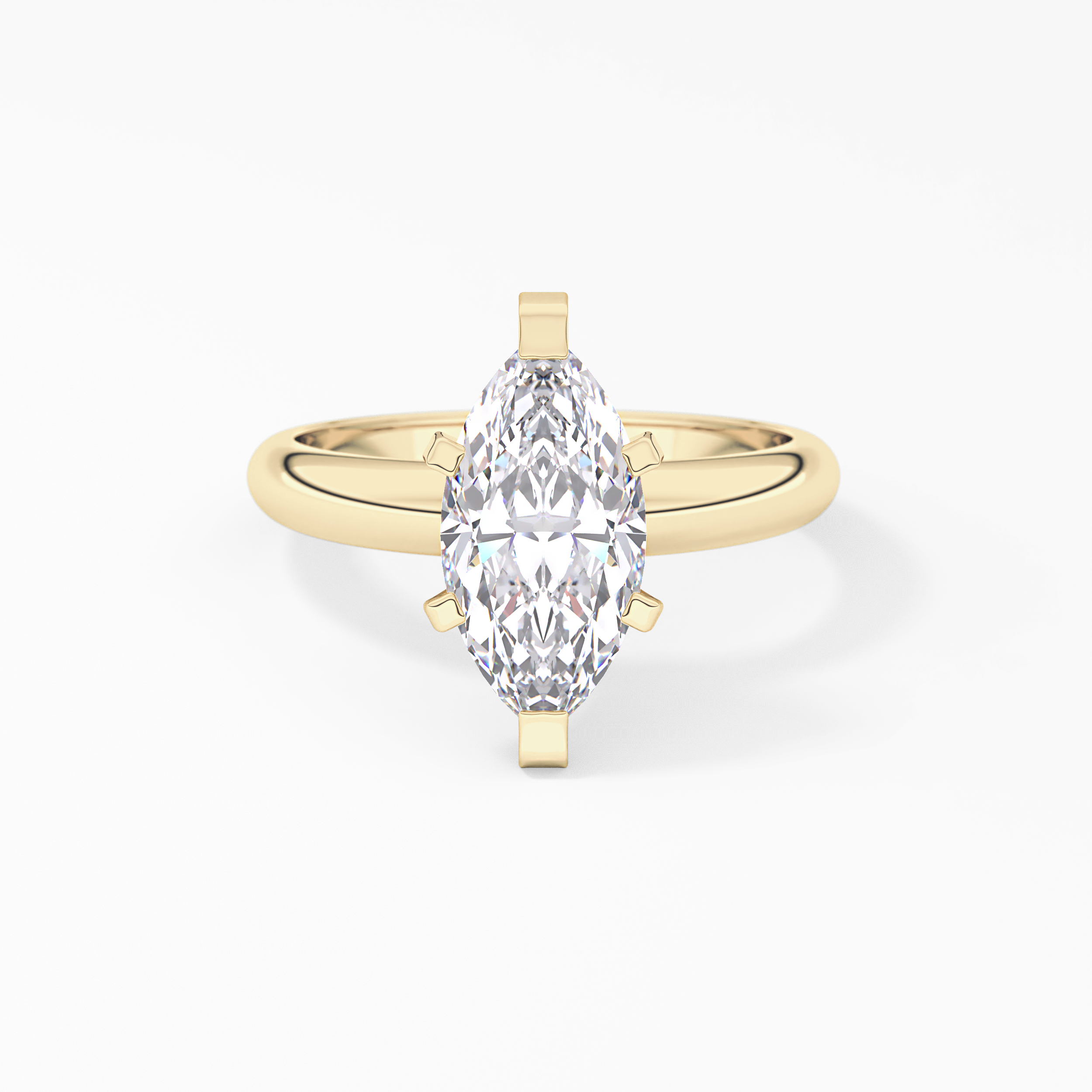 Marquise Solitaire Lab Grown Diamond Engagement Ring