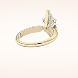 1.79 CT Marquise Shaped Solitaire Moissanite Engagement Ring