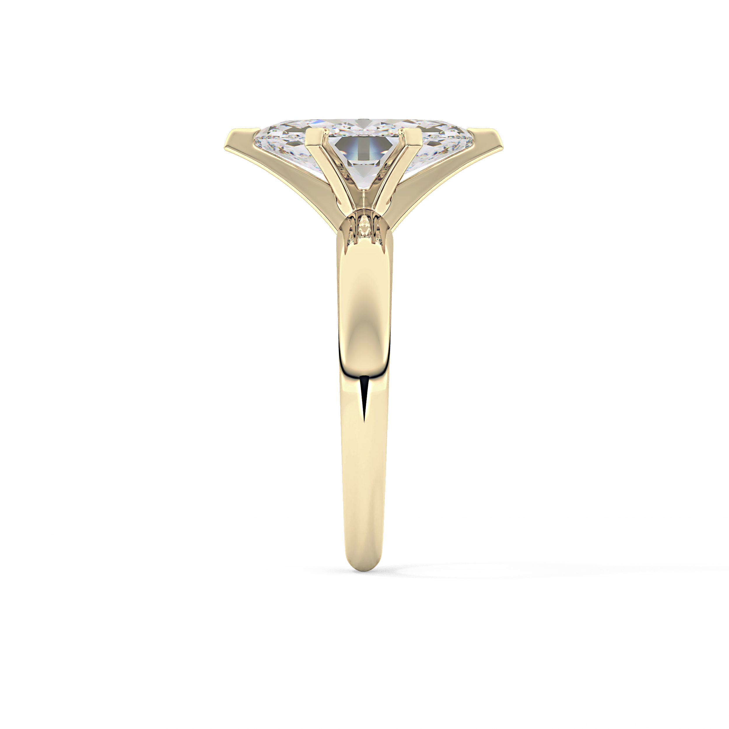 Marquise Solitaire Lab Grown Diamond Engagement Ring