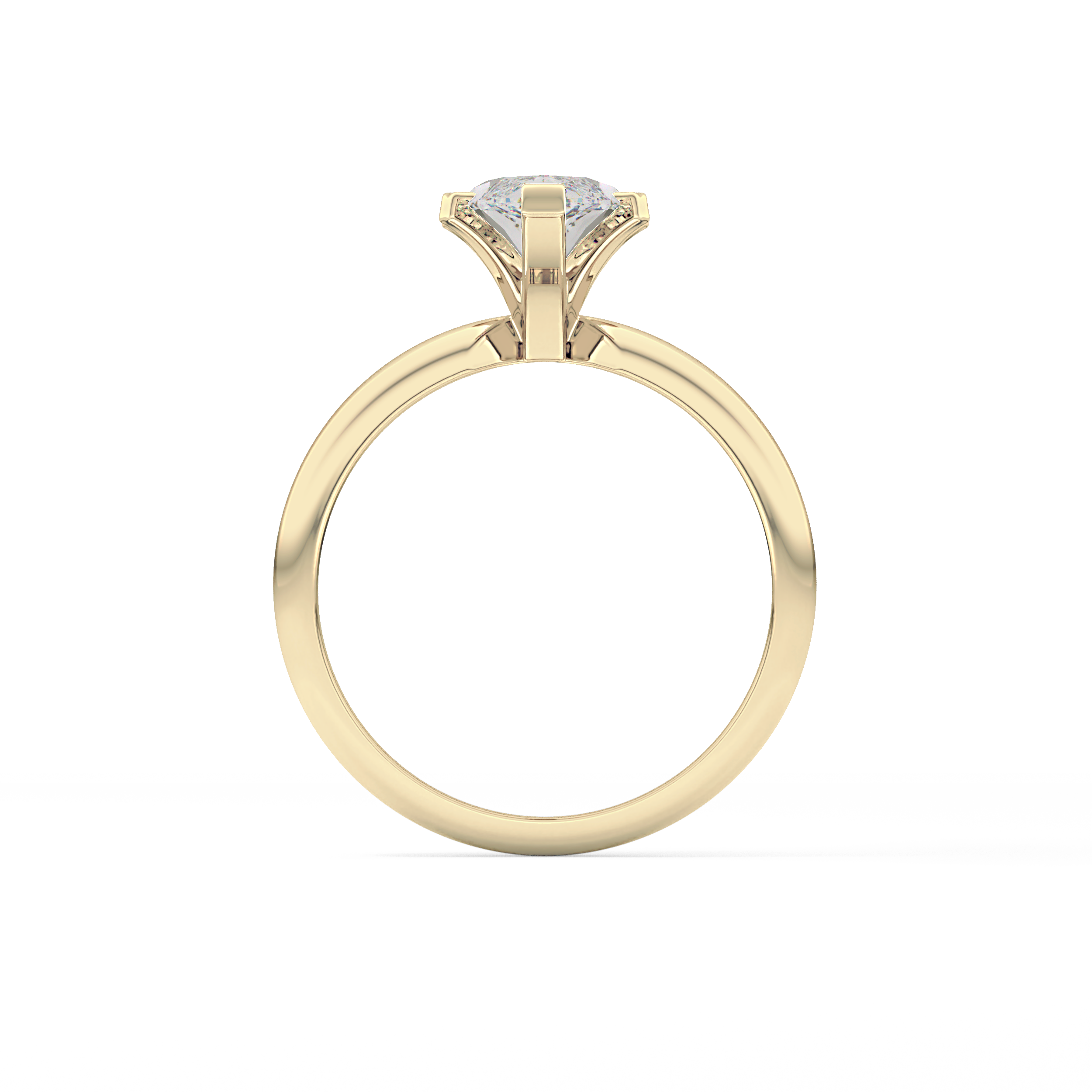 Marquise Solitaire Lab Grown Diamond Engagement Ring