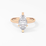 Marquise Solitaire Lab Grown Diamond Engagement Ring