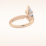 1.79 CT Marquise Shaped Solitaire Moissanite Engagement Ring
