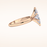 1.79 CT Marquise Shaped Solitaire Moissanite Engagement Ring