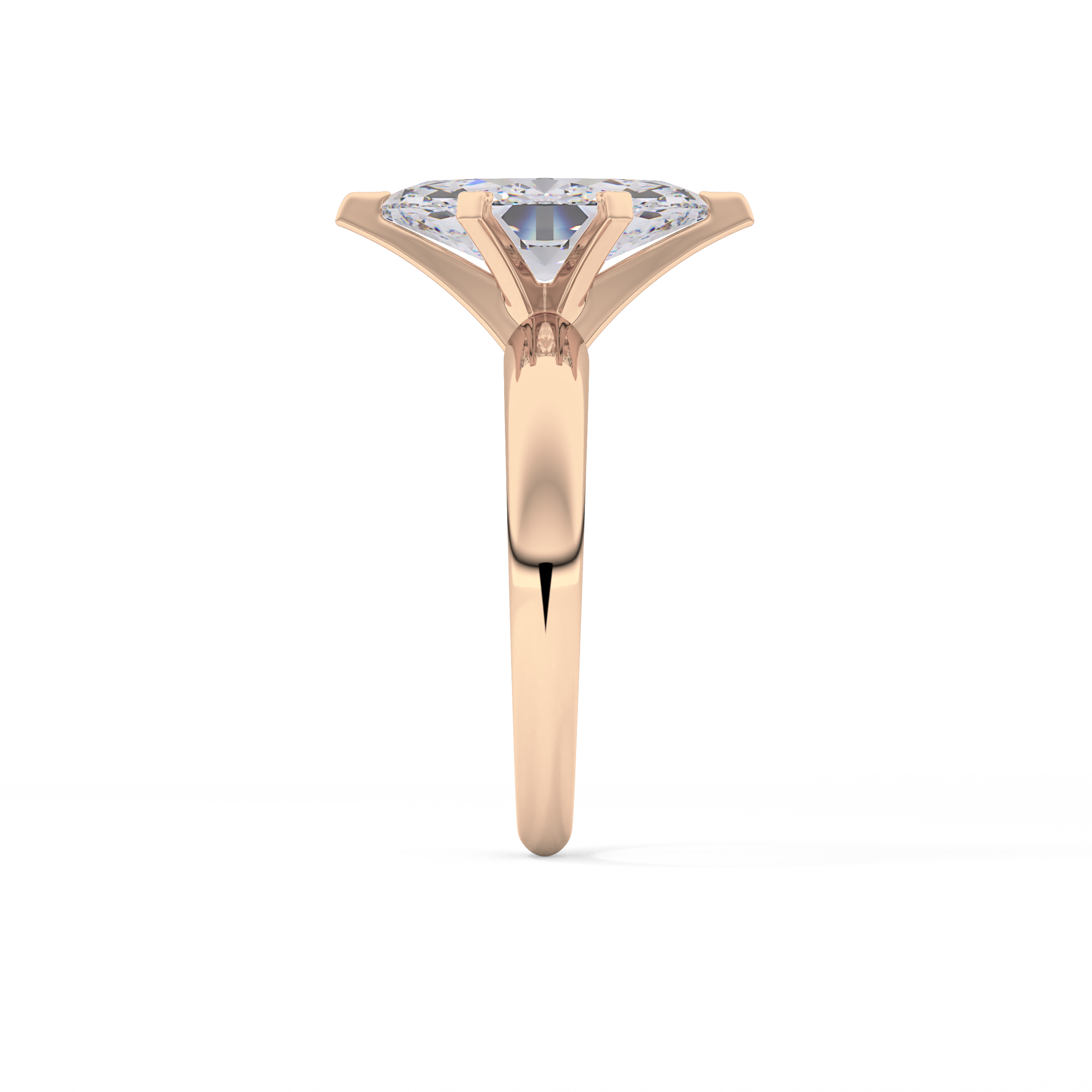 Marquise Solitaire Lab Grown Diamond Engagement Ring