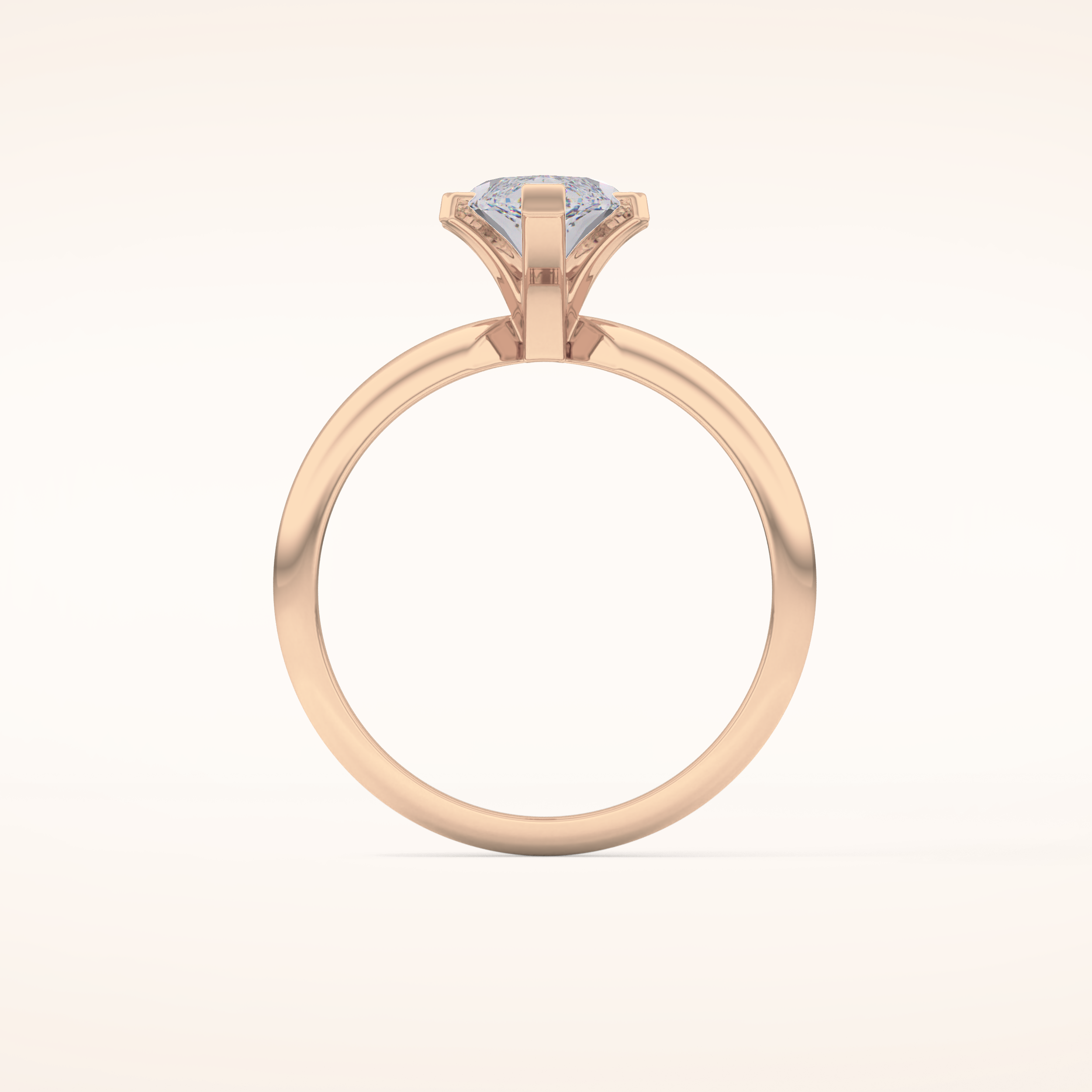1.79 CT Marquise Shaped Solitaire Moissanite Engagement Ring