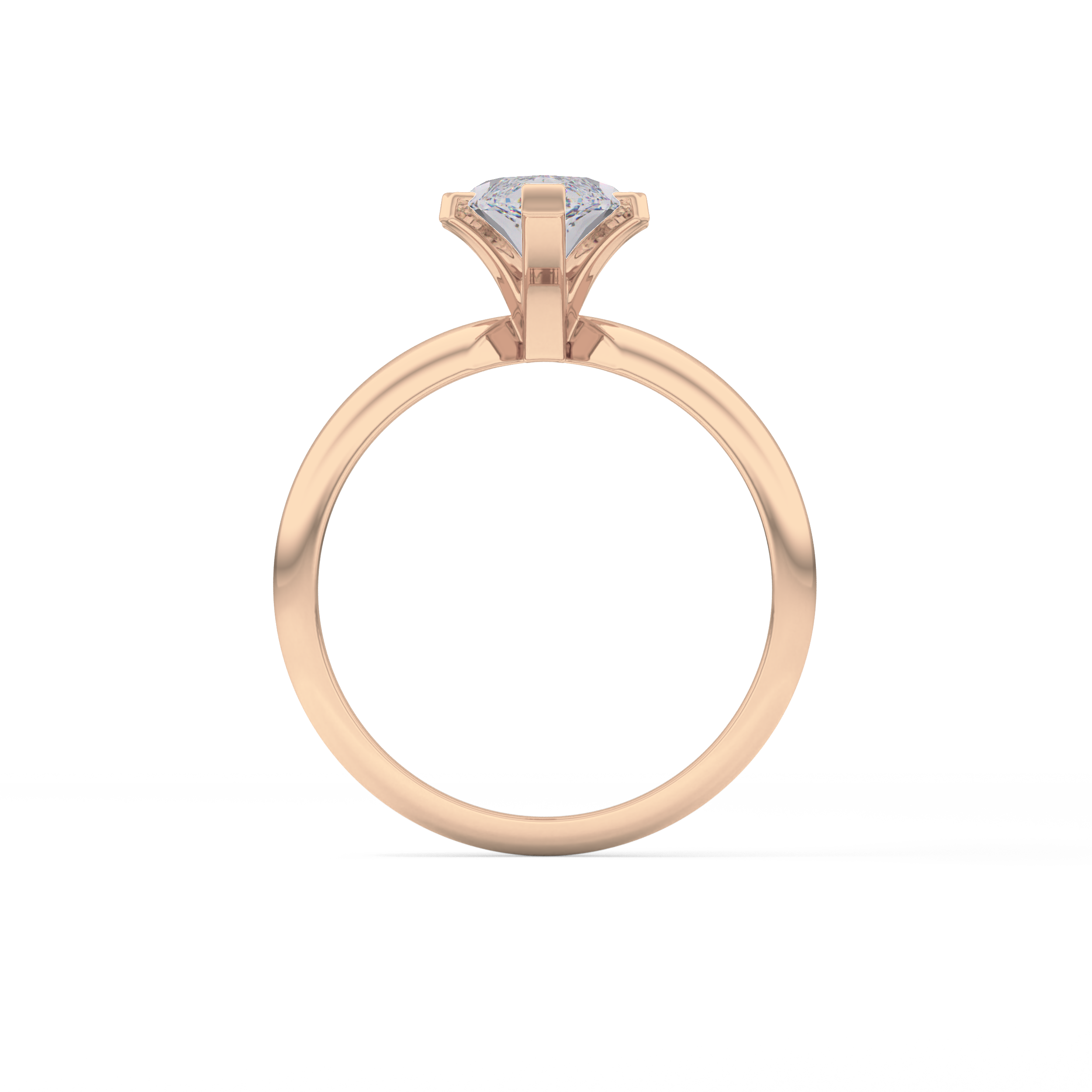 Marquise Solitaire Lab Grown Diamond Engagement Ring