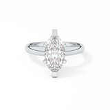 Marquise Solitaire Lab Grown Diamond Engagement Ring