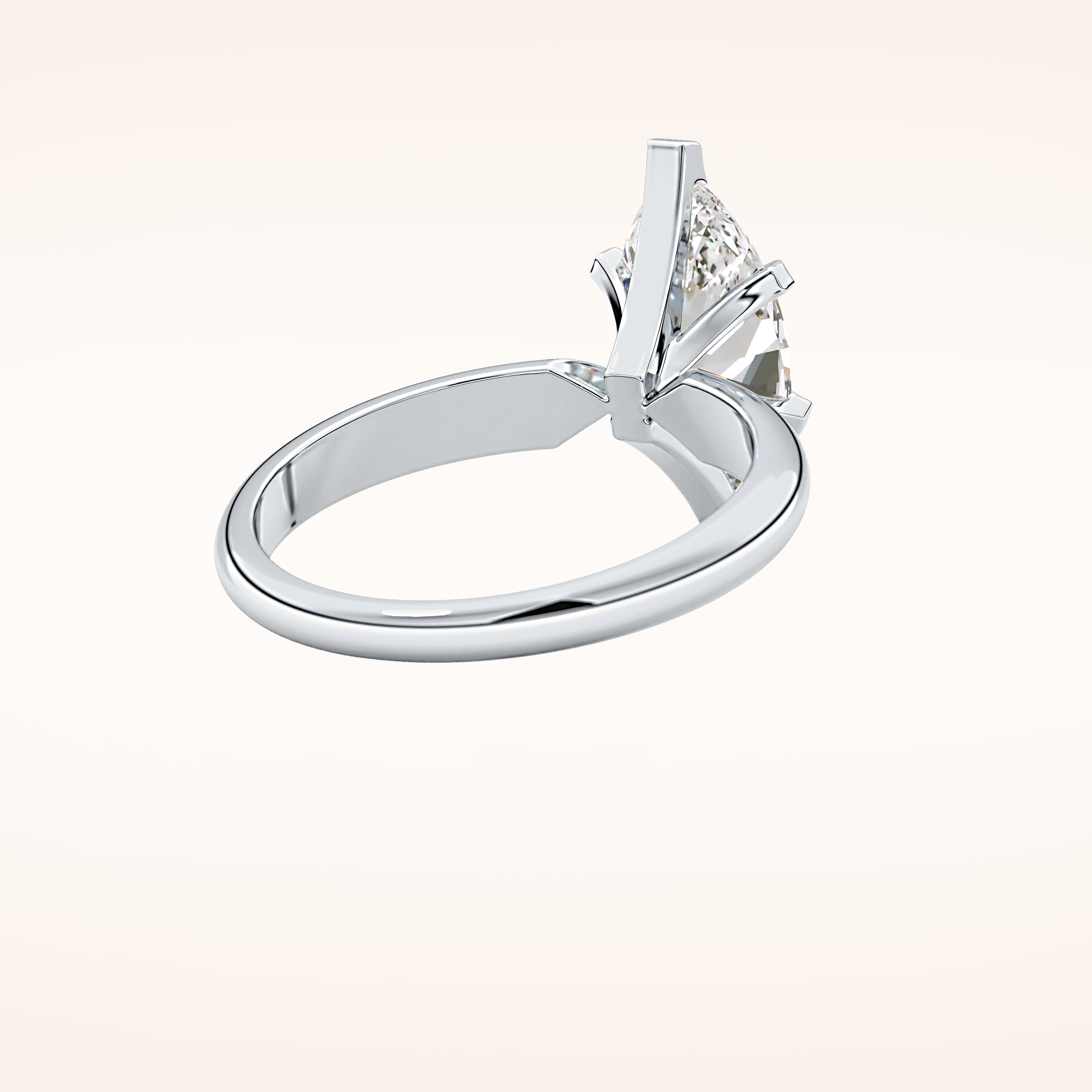 1.79 CT Marquise Shaped Solitaire Moissanite Engagement Ring
