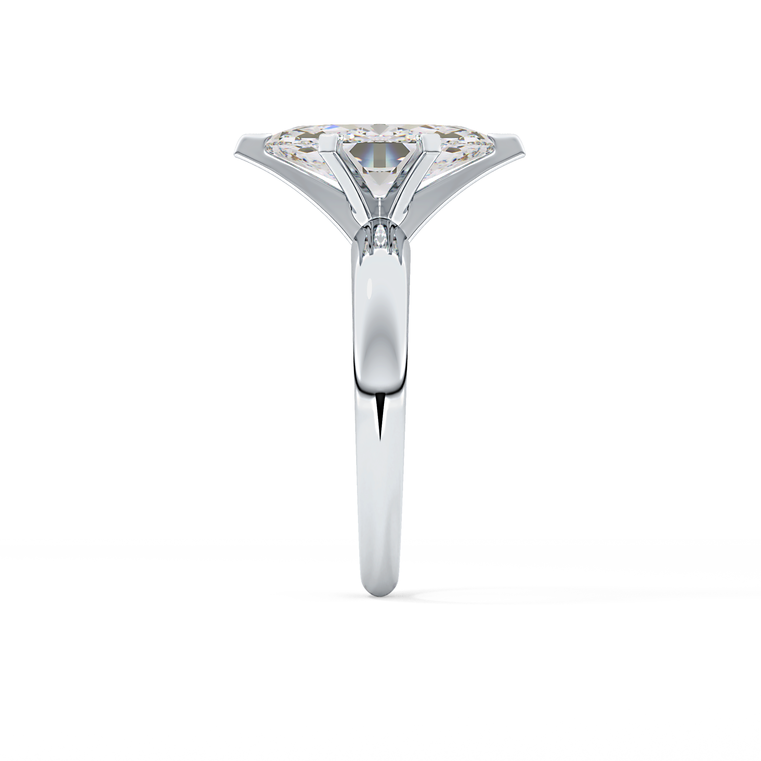 Marquise Solitaire Lab Grown Diamond Engagement Ring
