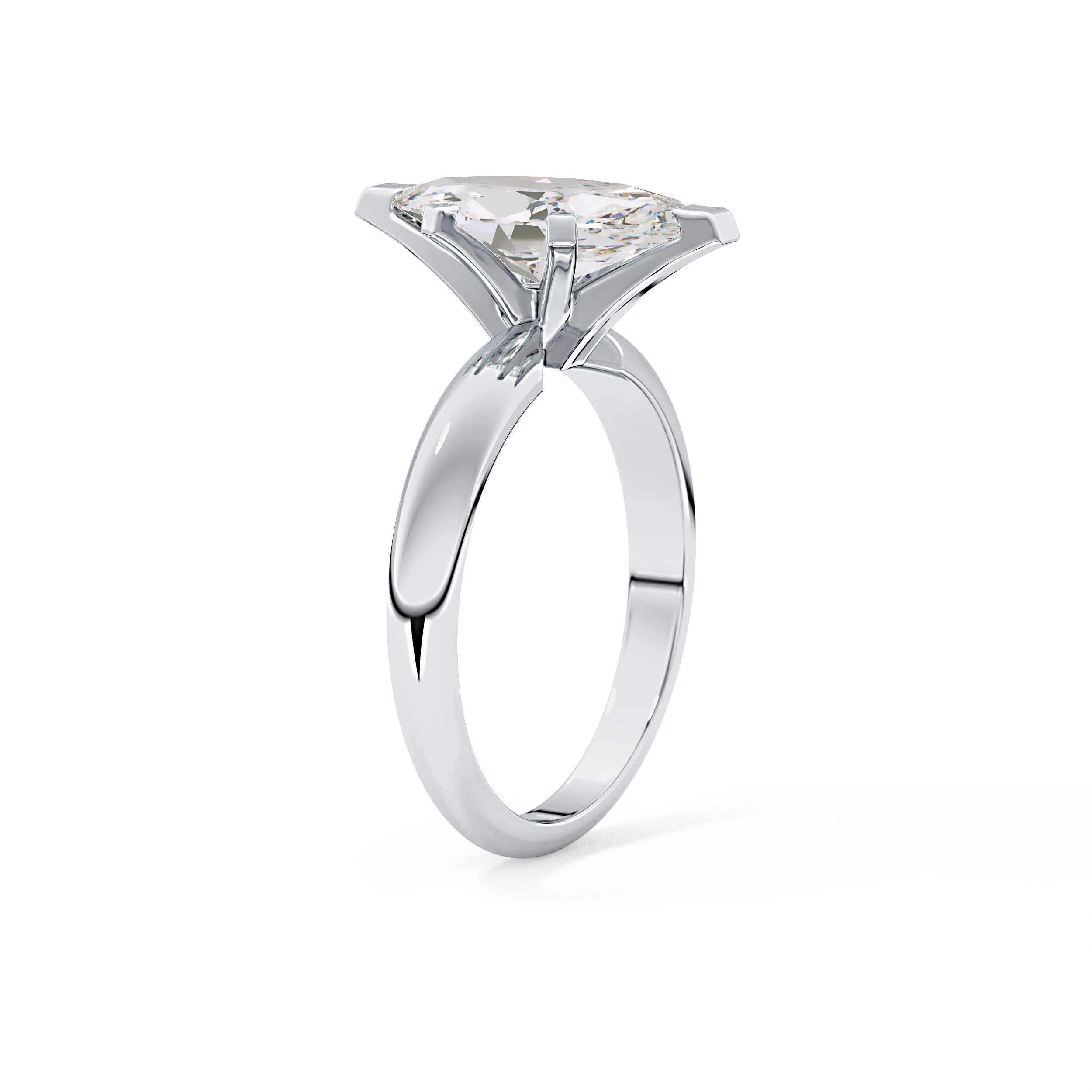 Marquise Solitaire Lab Grown Diamond Engagement Ring