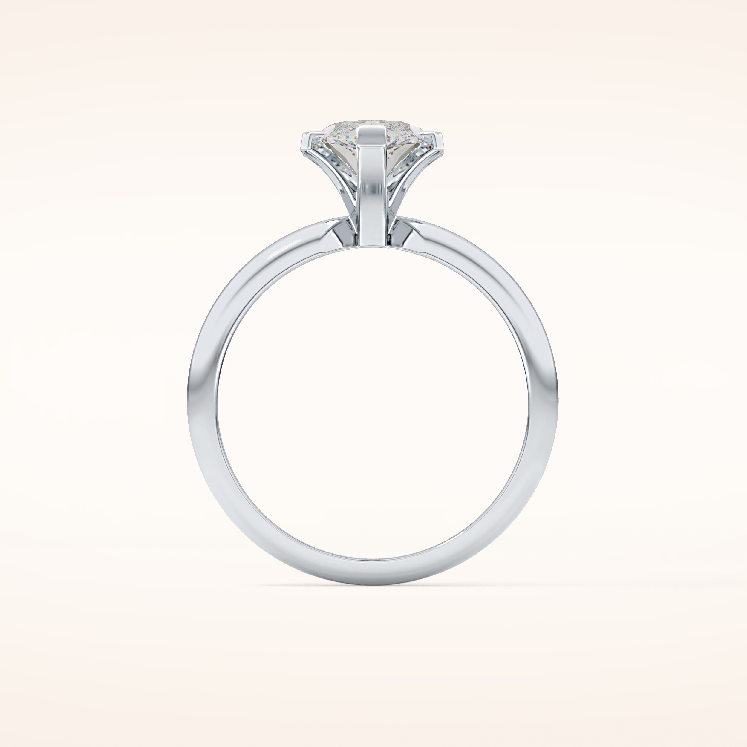 1.79 CT Marquise Shaped Solitaire Moissanite Engagement Ring