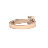 Round Pave Lab Grown Diamond Engagement Ring