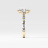 Marquise Pave Lab Grown Diamond Engagement Ring