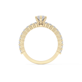 Marquise Pave Lab Grown Diamond Engagement Ring