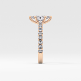 Marquise Pave Lab Grown Diamond Engagement Ring
