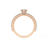 Marquise Pave Lab Grown Diamond Engagement Ring