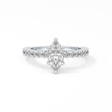 Marquise Pave Lab Grown Diamond Engagement Ring
