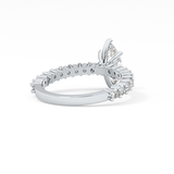 Marquise Pave Lab Grown Diamond Engagement Ring