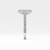Marquise Pave Lab Grown Diamond Engagement Ring