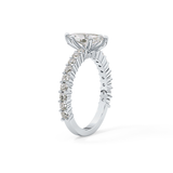 Marquise Pave Lab Grown Diamond Engagement Ring