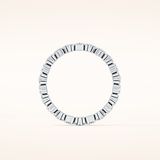 0.77 TCW Marquise & Round Shaped Moissanite Full Eternity Wedding Band
