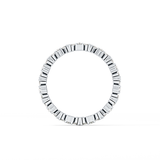 Full Eternity Wedding Band with 0.77 TCW Marquise and Round Cut Moissanite – Yellow, White, or Rose Gold