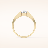 1.11 CT Round Shaped Solitaire Tension Setting Moissanite Engagement Ring