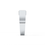 Round Cut 1.11 Carat Moissanite Men's Wedding Band - Tension Setting in Gold