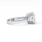 Emerald Three Stone Lab Grown Diamond Engagement Ring