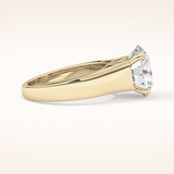 4.76 CT Round Shaped Solitaire Moissanite Engagement Ring
